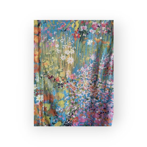 1960s-70s Sandy Gray Vintage Dress Small/Medium floral Monet wedding gorgeous - Picture 4 of 12